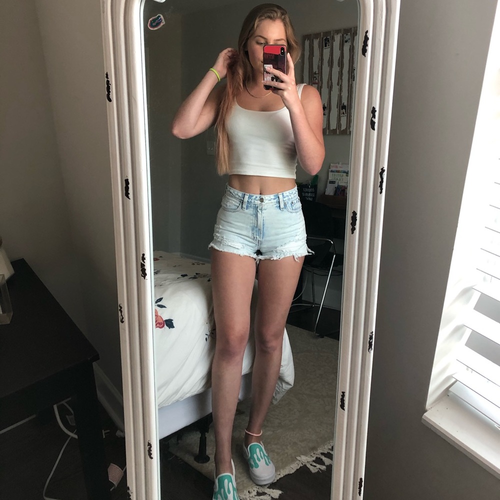 Denim shorts